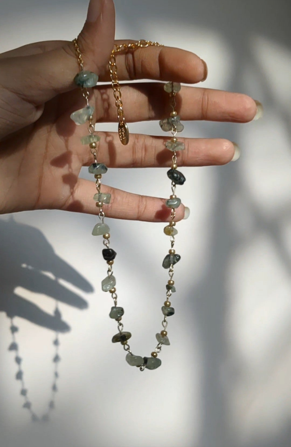 Simple Gemstone Bead Necklace ✨