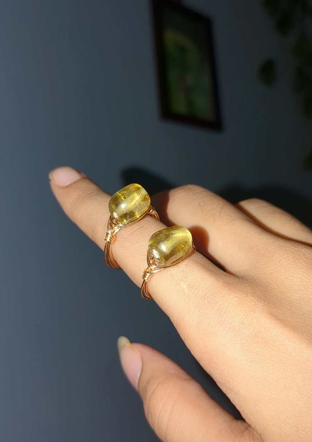 Forest Amber Ring ✨ Made-to-order