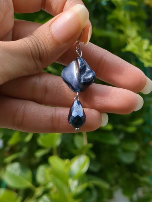 Night Pearl Earrings π€β¨