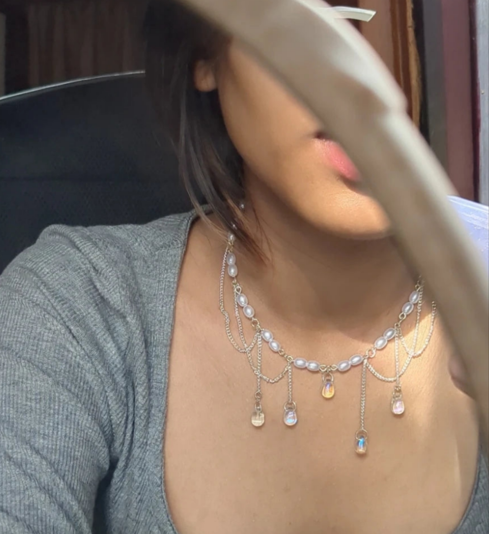 Raindrop Bead Necklace 🌧️