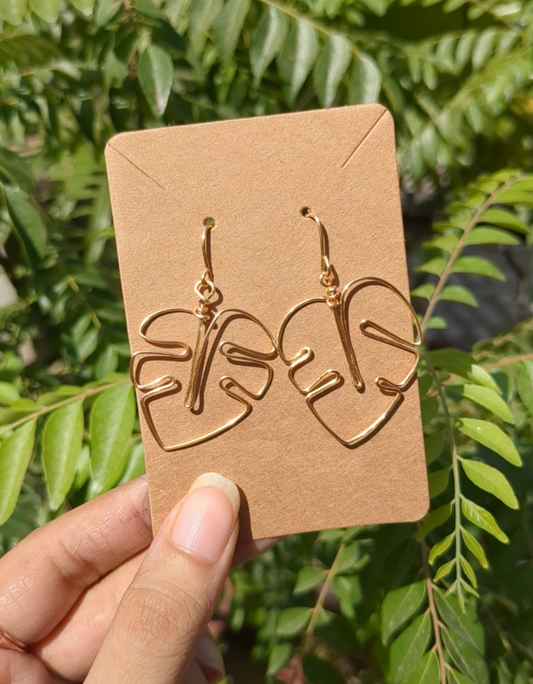 Monstera Leaf Earrings πΏπβ¨π