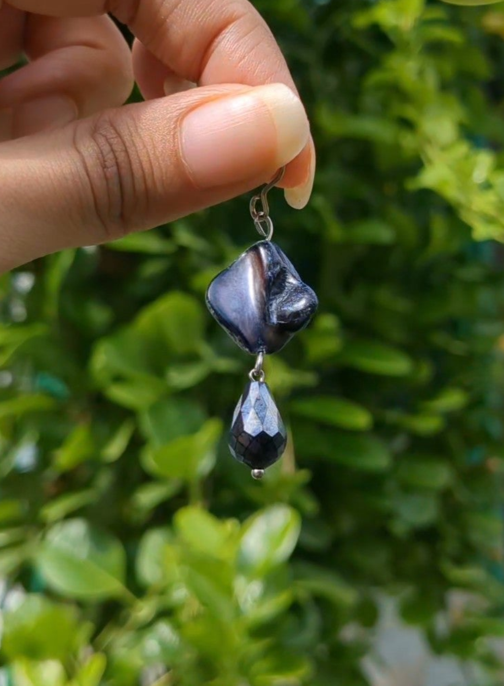 Night Pearl Earrings 🖤✨