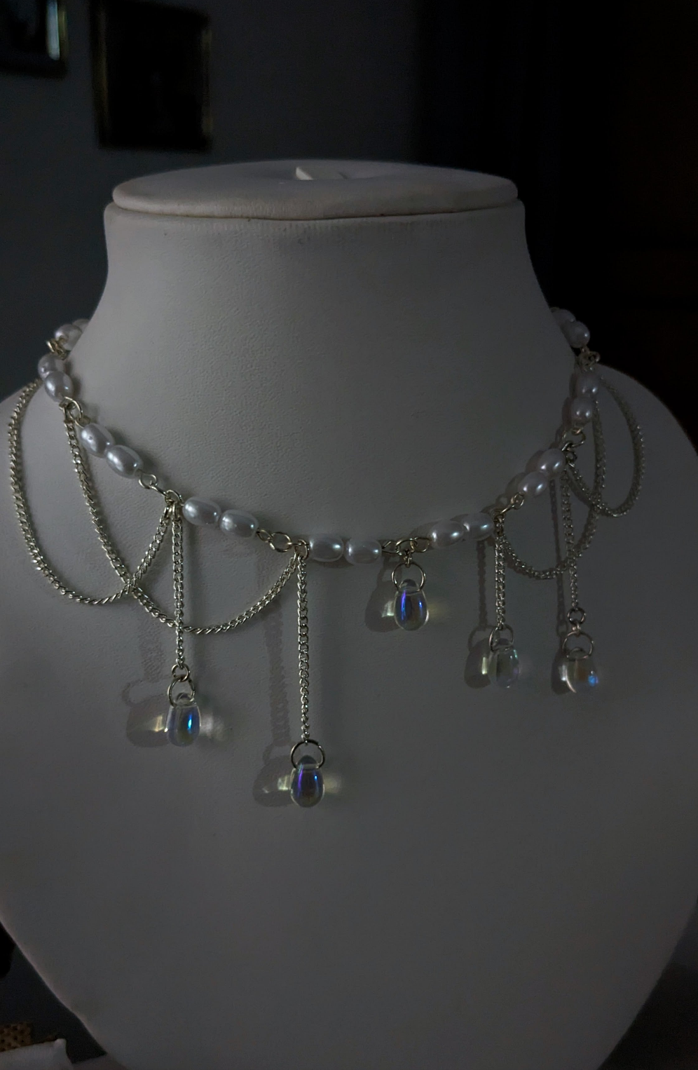 Raindrop Bead Necklace 🌧️