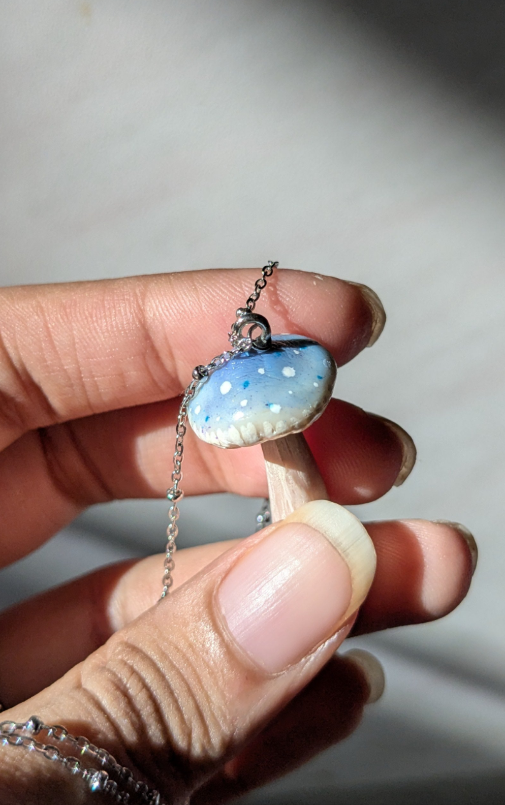 Blue Mushroom Pendant 🩵