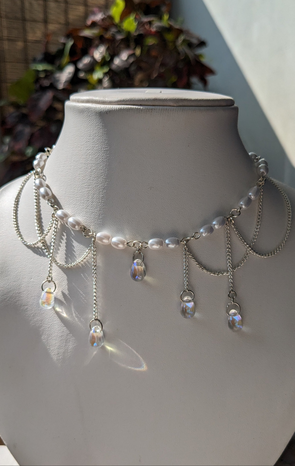 Raindrop Bead Necklace 🌧️