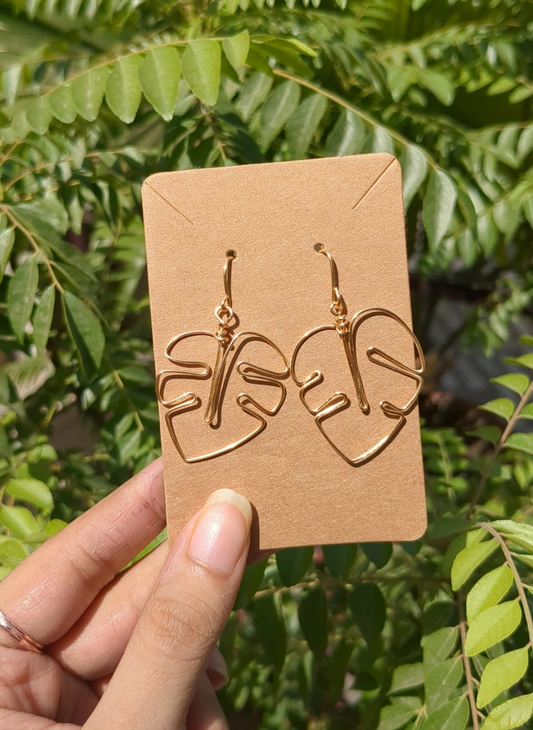 Monstera Leaf Earrings πΏπβ¨π