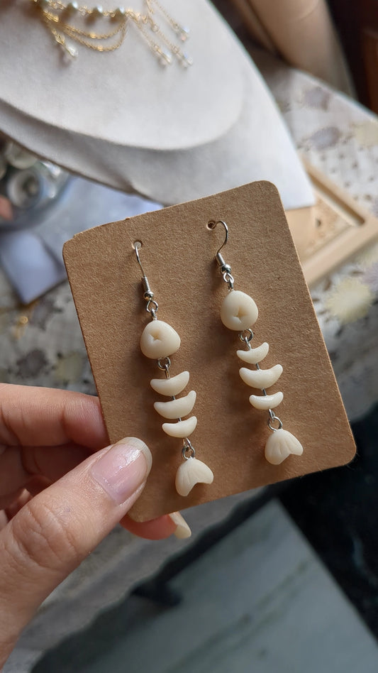 Fishbone Earrings 🐟🦴🌿