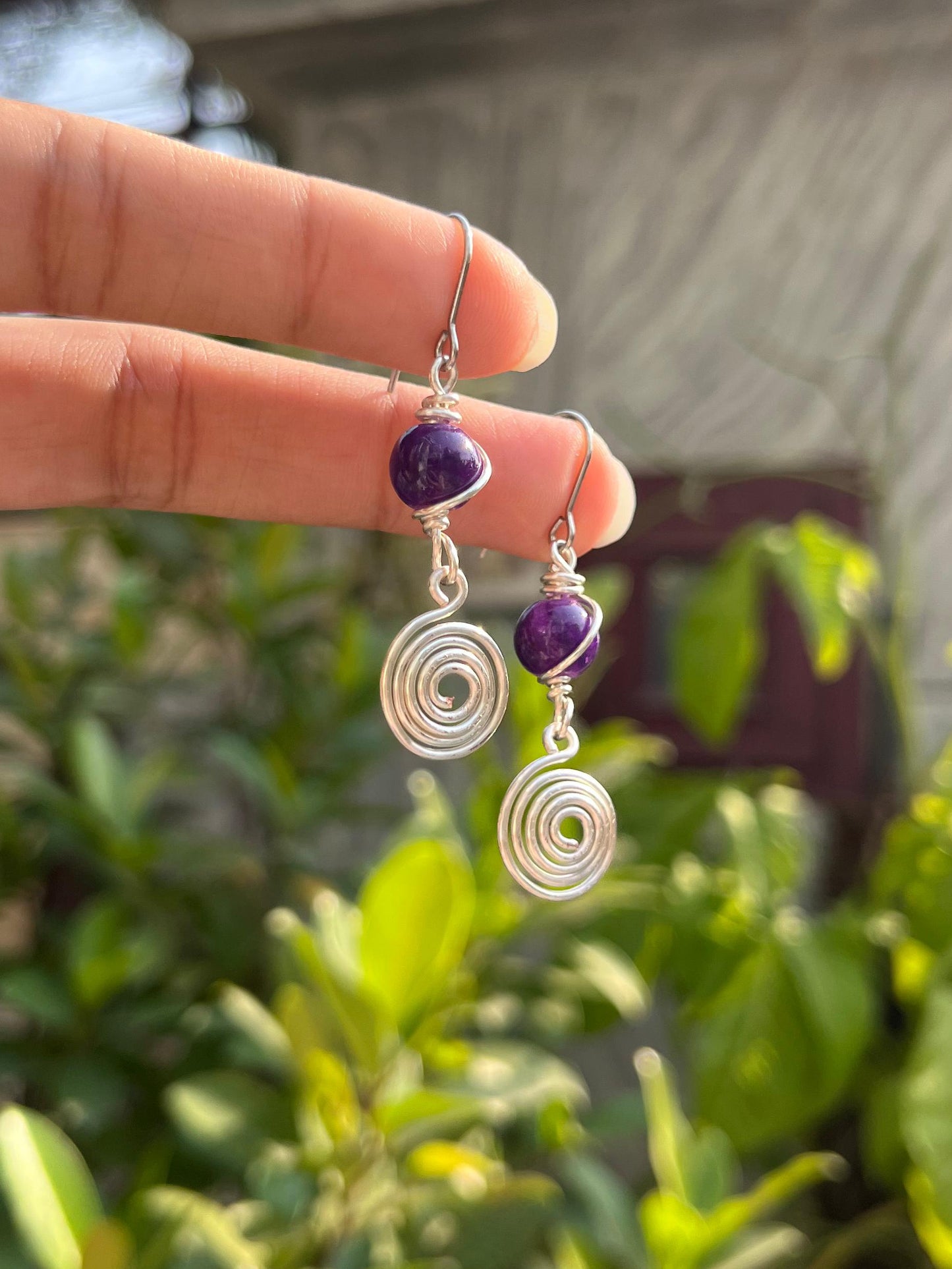 Nightshade Swirl Earrings ✨