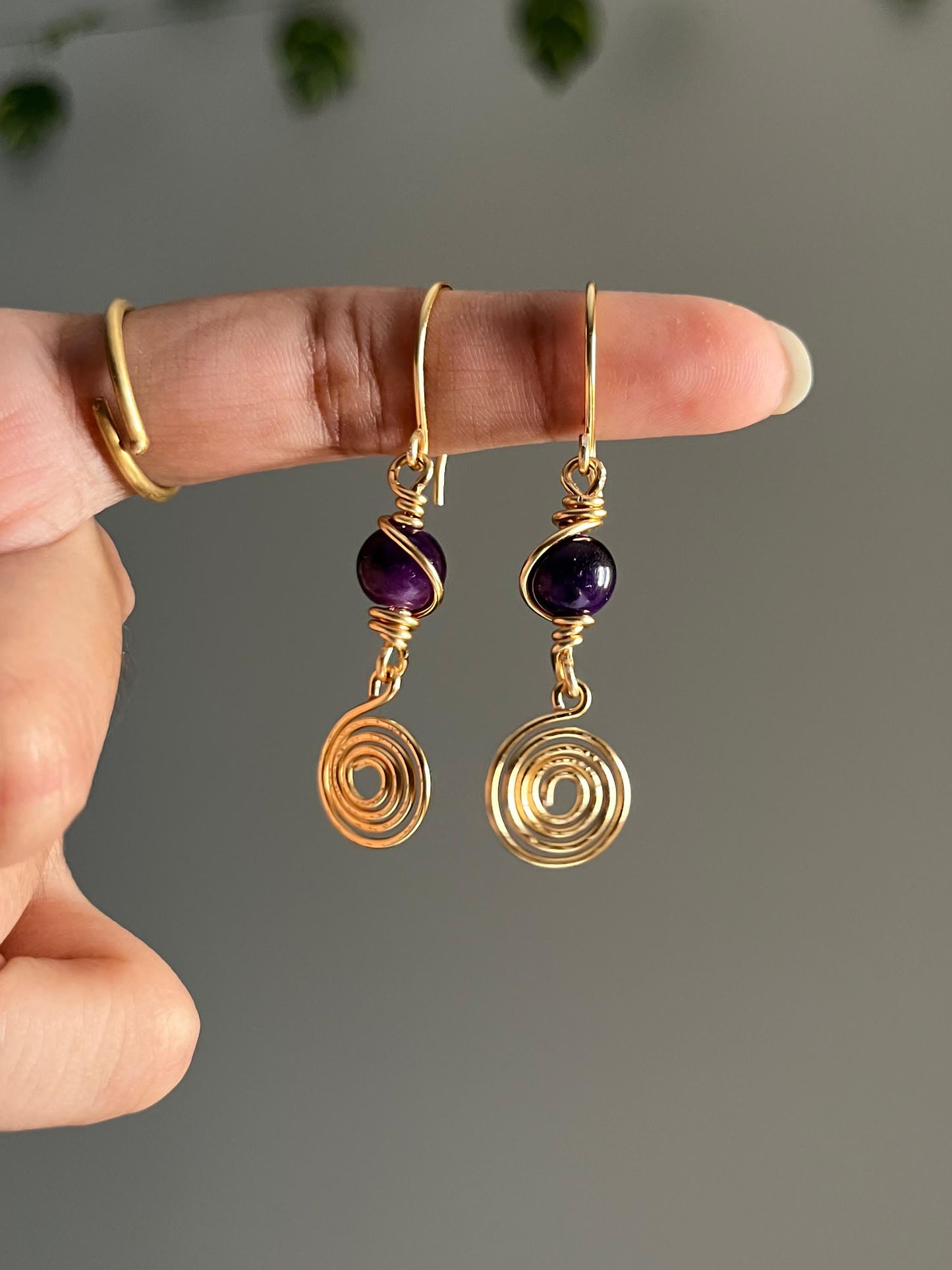 Nightshade Swirl Earrings ✨