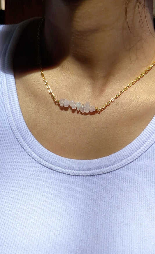 Minimal Gemstone Necklace β¨