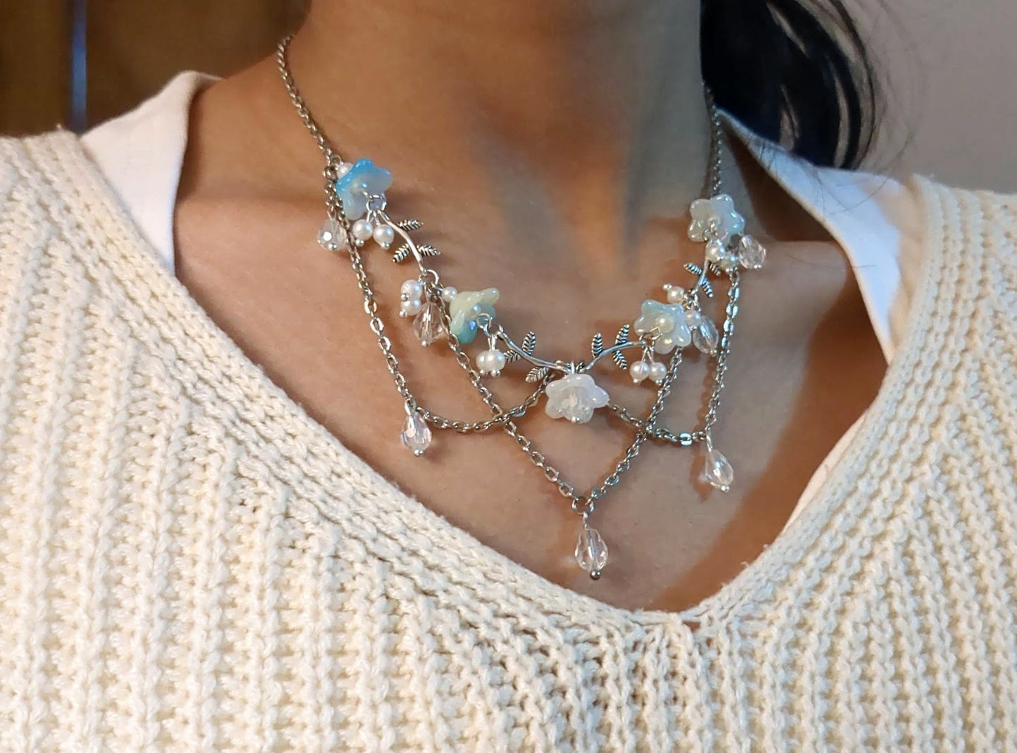 Flower Crown Necklace 🩵🌺
