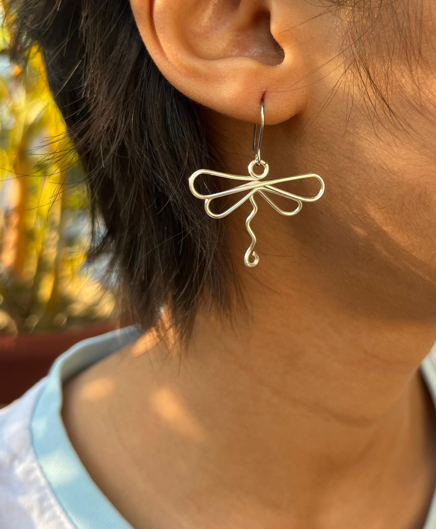 Minimal Dragonfly Earrings