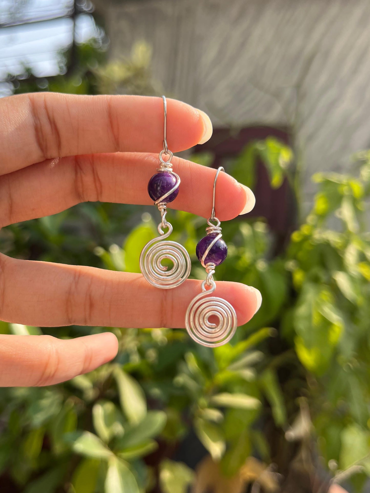 Nightshade Swirl Earrings ✨