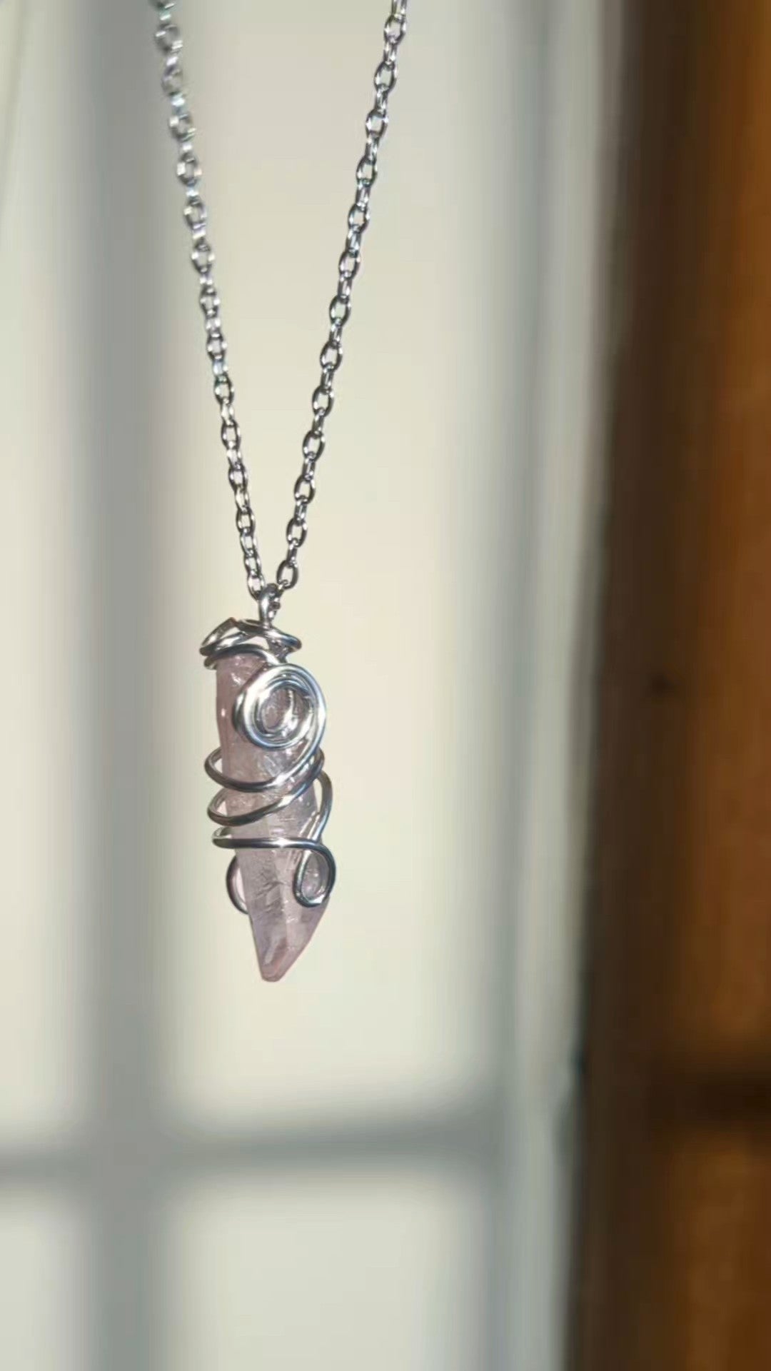 Natural Quartz Crystal Pendants ππΈ