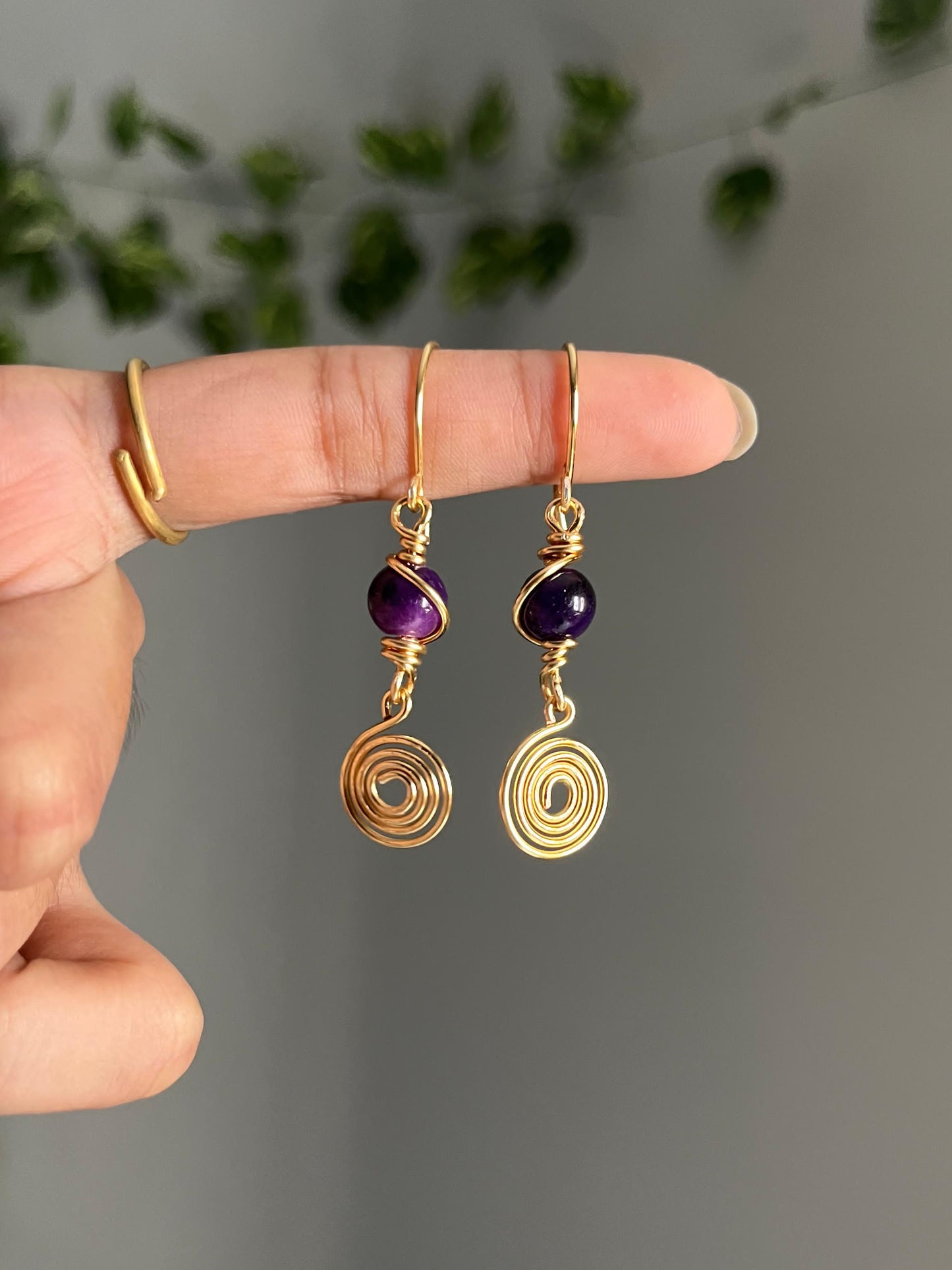 Nightshade Swirl Earrings ✨
