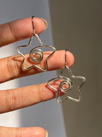 Whirly Star Earrings 🌀⭐️