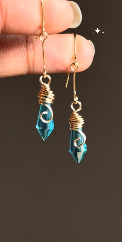 Tealstone Earrings 🩵✨