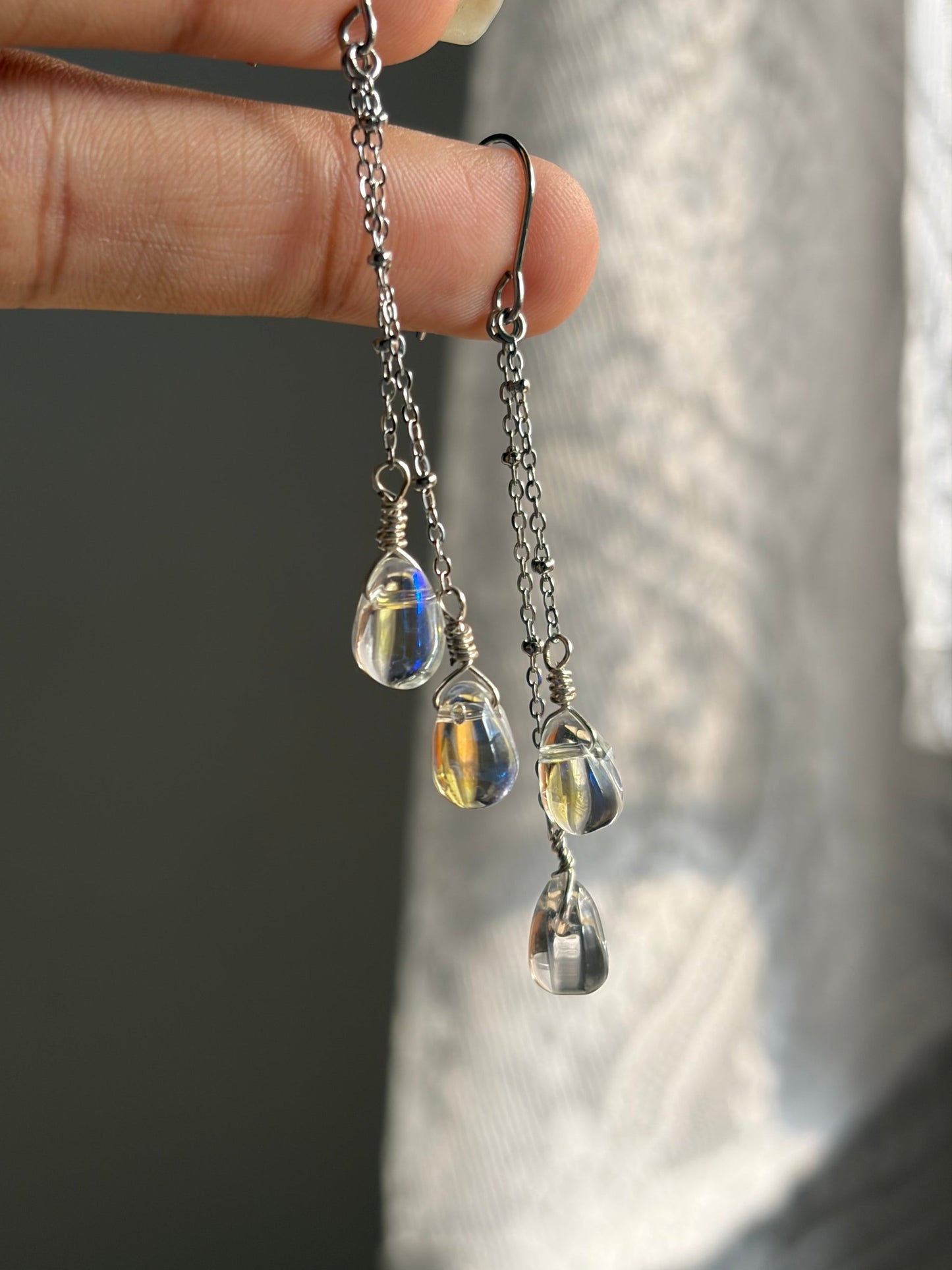 Minimal Raindrop Earrings 💧🌧️
