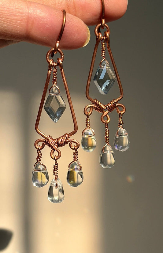 Rain in the Woodshed Earrings 🌧️🪵