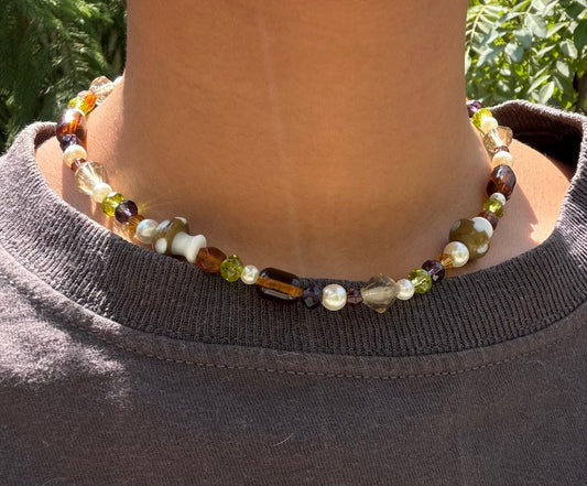 Olive Choker Necklace