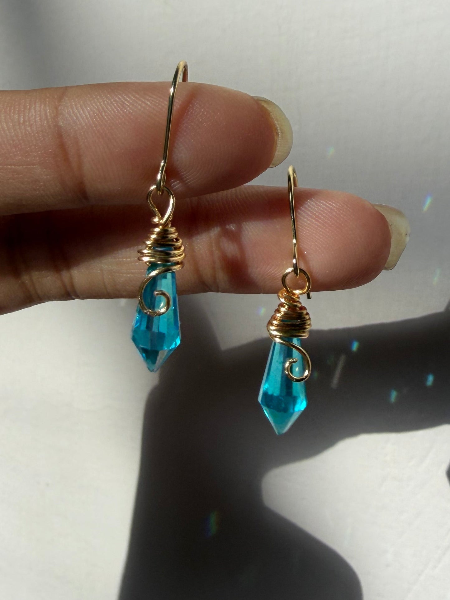 Tealstone Earrings 🩵✨