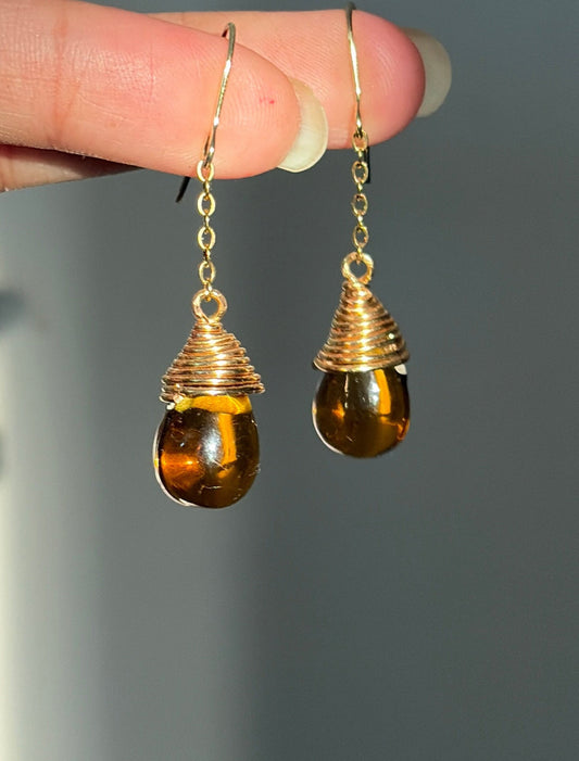 Honey Drop Earrings 🍂