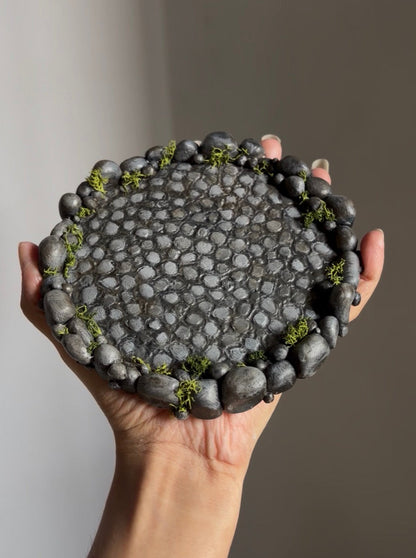 Cobblestone Trinket Dish 🪨🍃 SINGLE ITEM