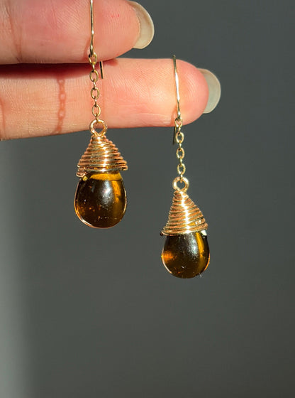 Honey Drop Earrings 🍂