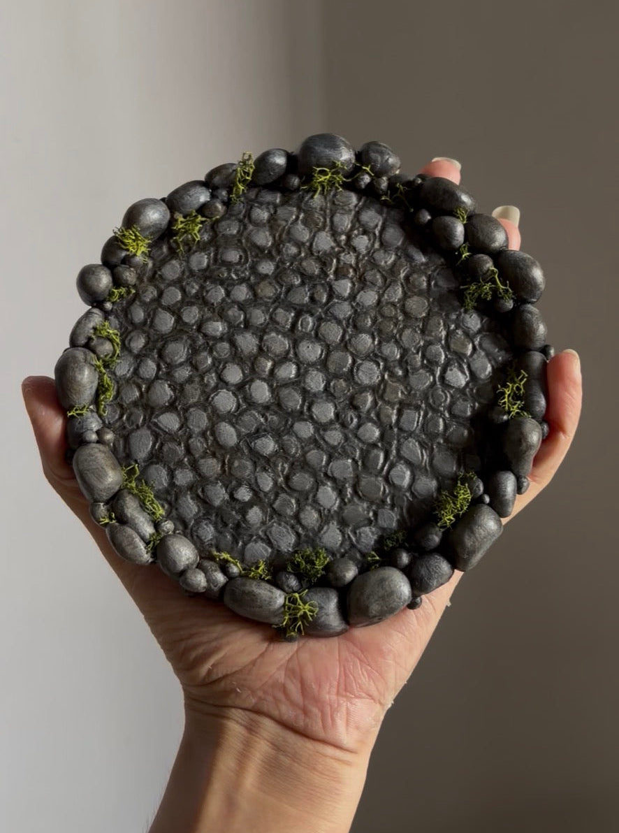 Cobblestone Trinket Dish 🪨🍃 SINGLE ITEM