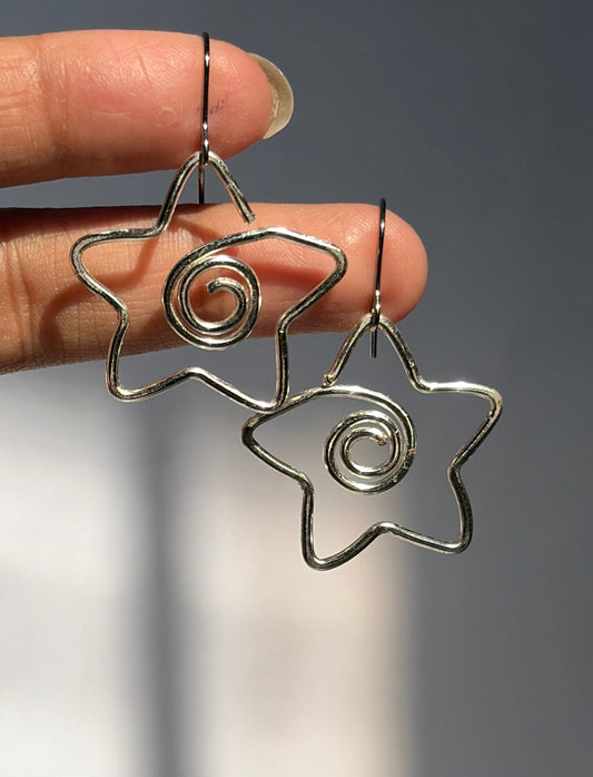 Whirly Star Earrings 🌀⭐️