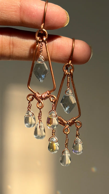 Rain in the Woodshed Earrings 🌧️🪵