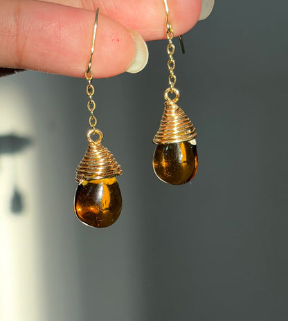 Honey Drop Earrings 🍂