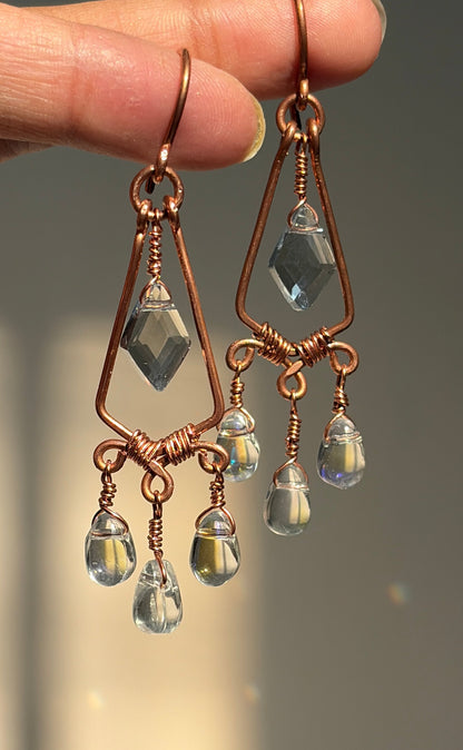 Rain in the Woodshed Earrings 🌧️🪵
