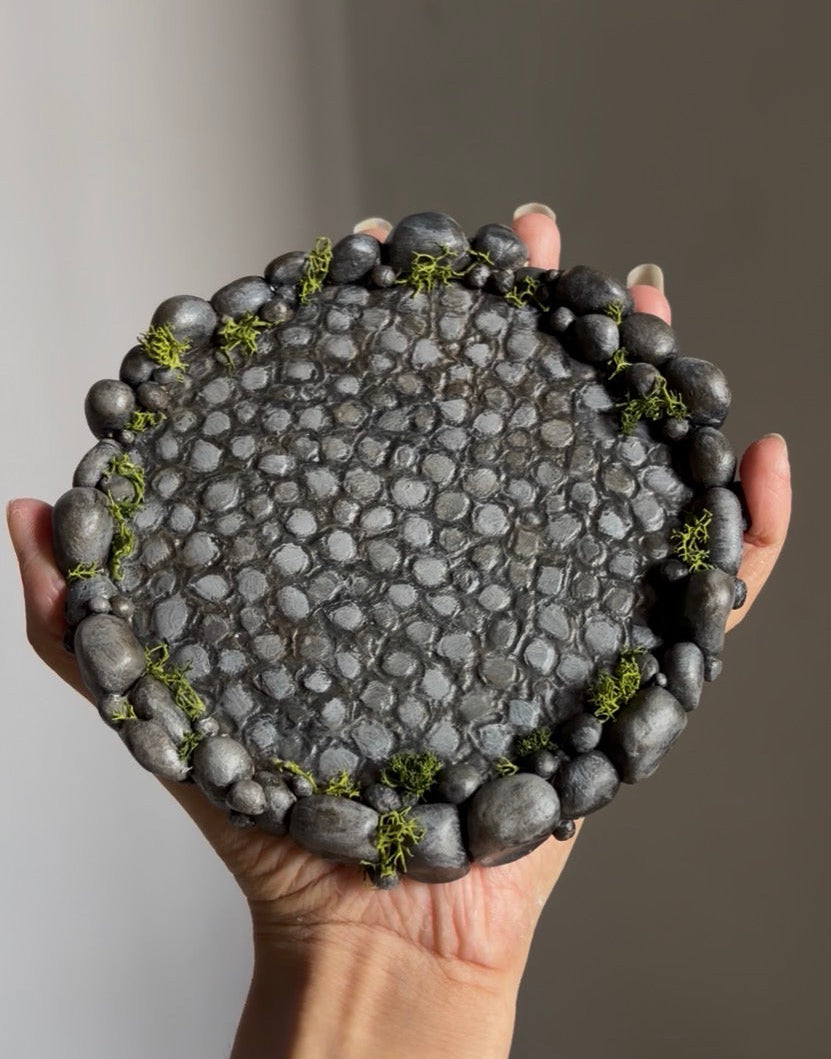 Cobblestone Trinket Dish 🪨🍃 SINGLE ITEM