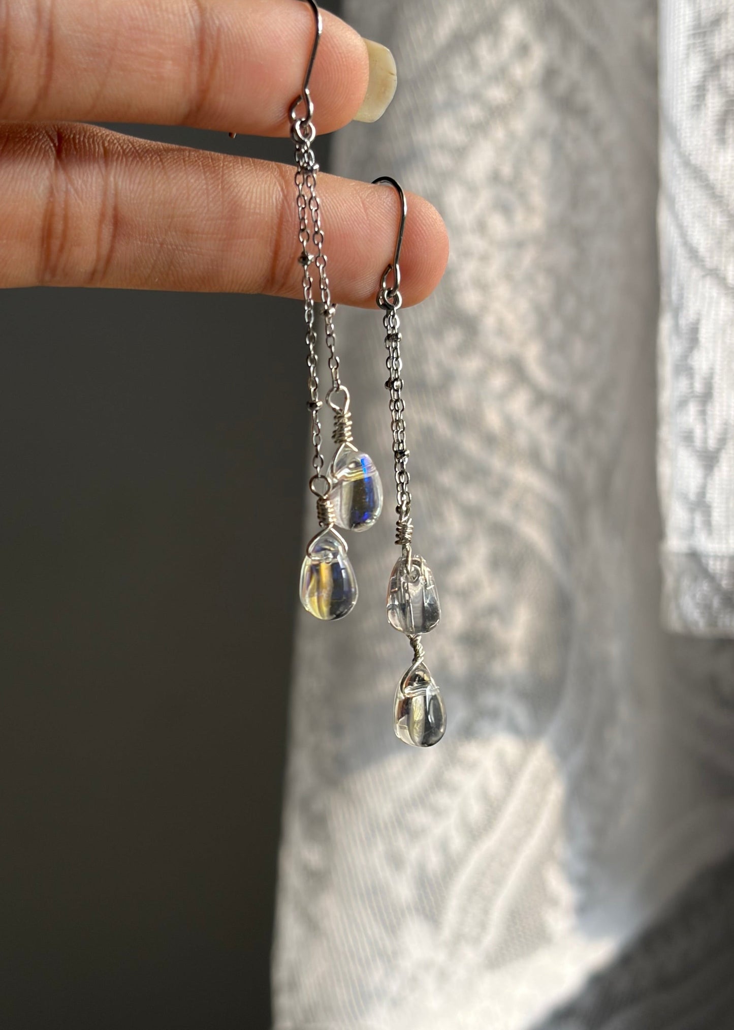 Minimal Raindrop Earrings 💧🌧️