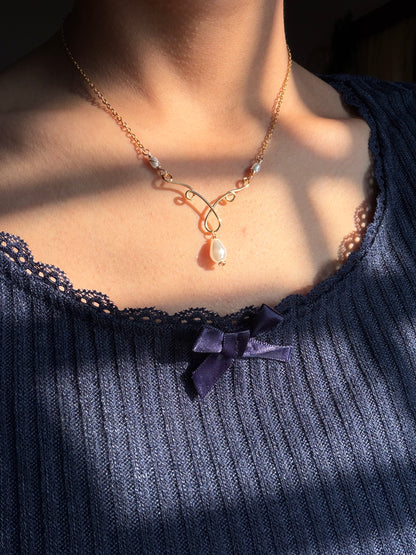 Dainty Pearl Necklace ✨