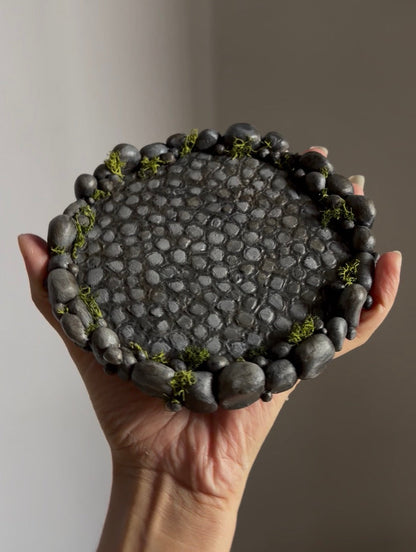 Cobblestone Trinket Dish 🪨🍃 SINGLE ITEM