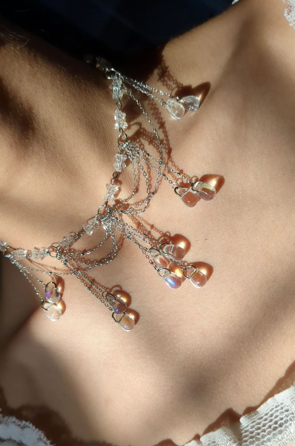 Crystal Rain Necklace 🤍✨