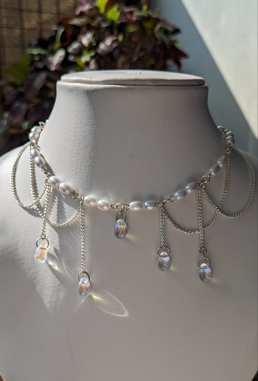 Raindrop Bead Necklace 🌧️