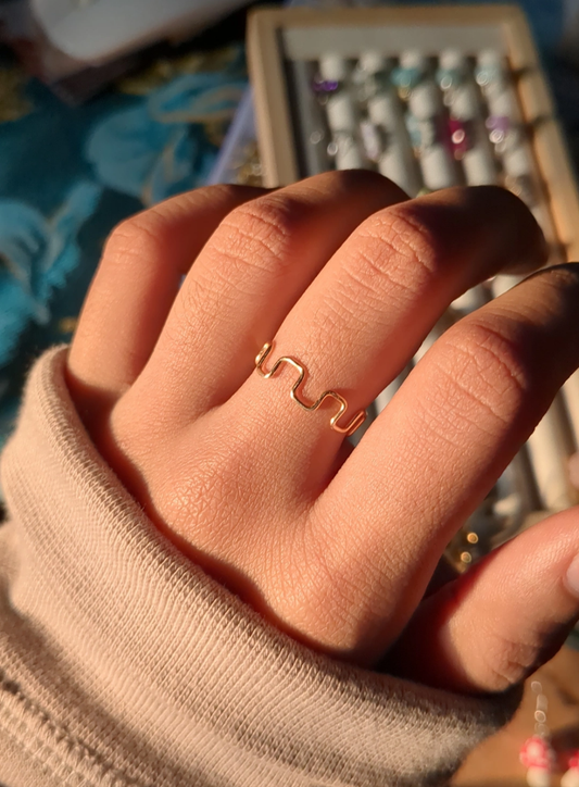Square Wave Ring ✨