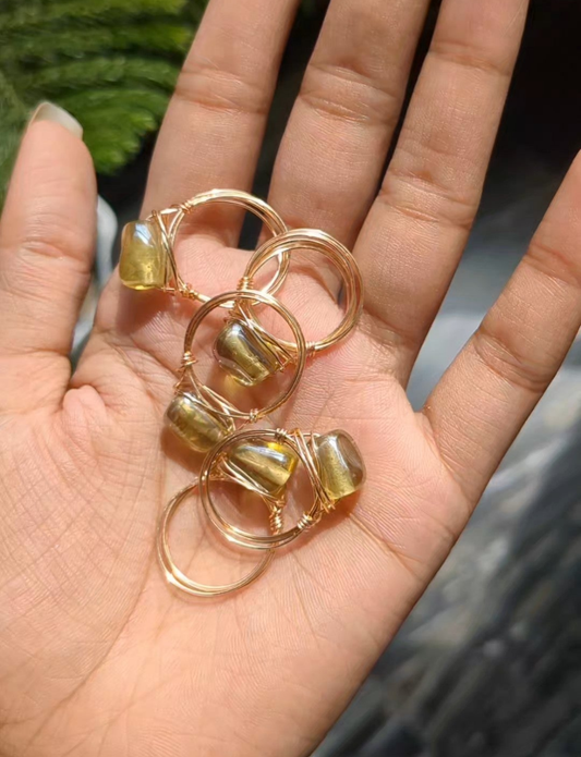 Forest Amber Ring ✨ Made-to-order