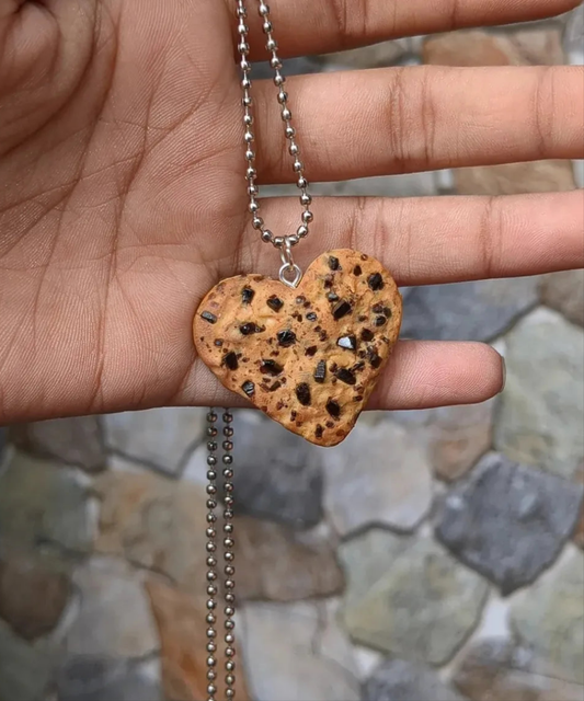 Cookie Heart Pendant 🍪