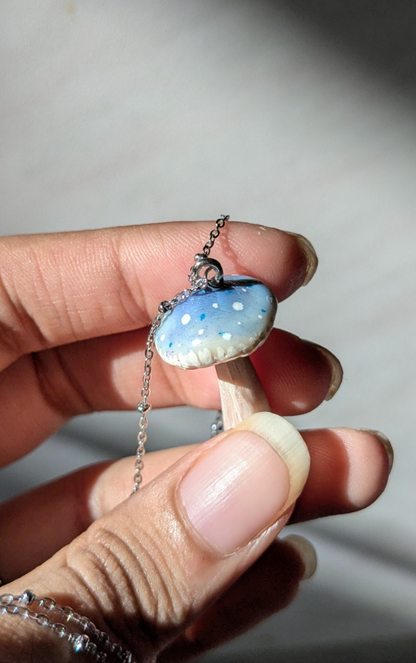 Blue Mushroom Pendant 🩵