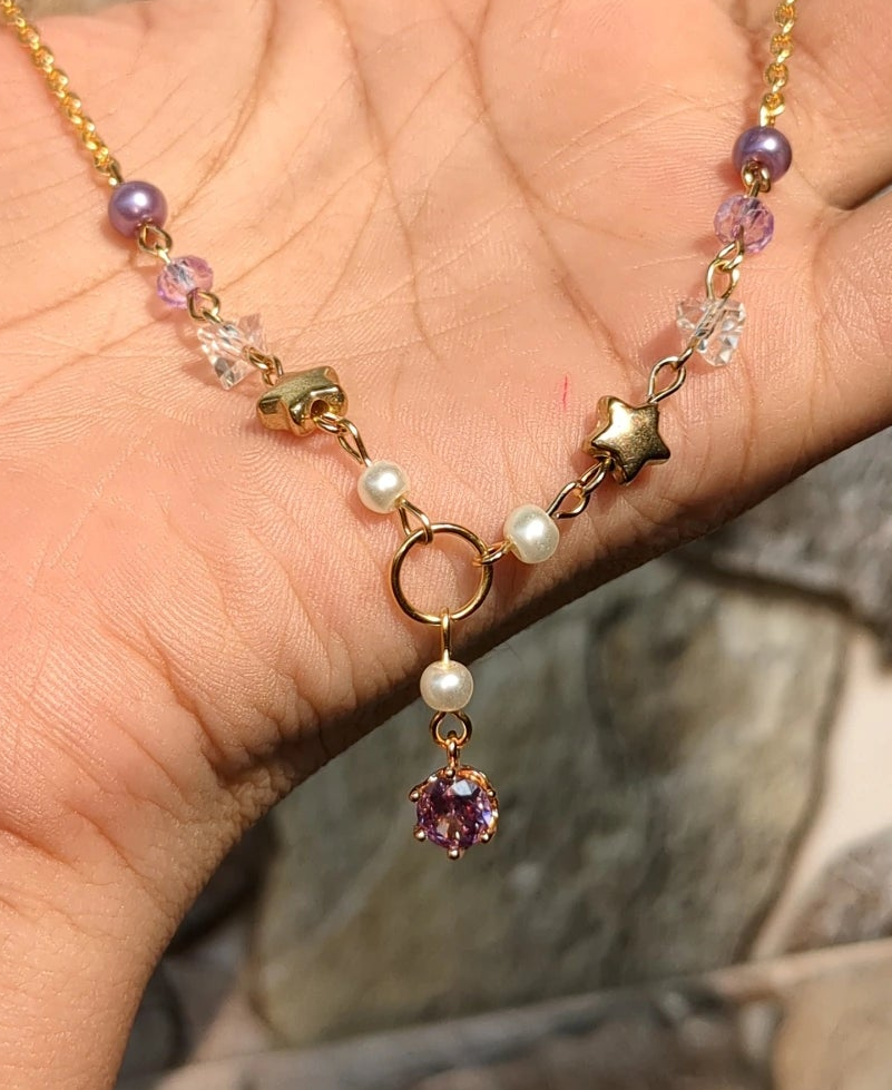 Lavender Sunset Necklace ⋆☀︎｡