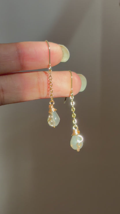 Minimal Labradorite Earrings ✨