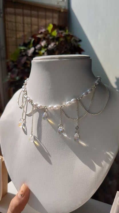 Raindrop Bead Necklace 🌧️