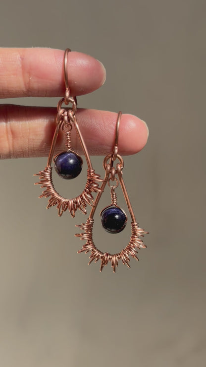 Tiger Sun Earrings 💜✨
