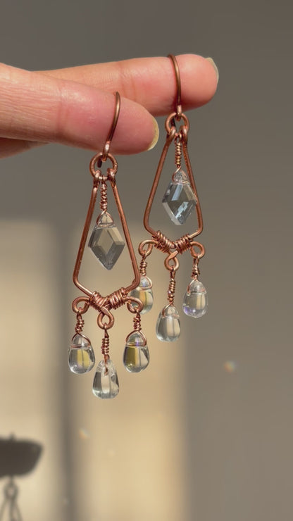 Rain in the Woodshed Earrings 🌧️🪵