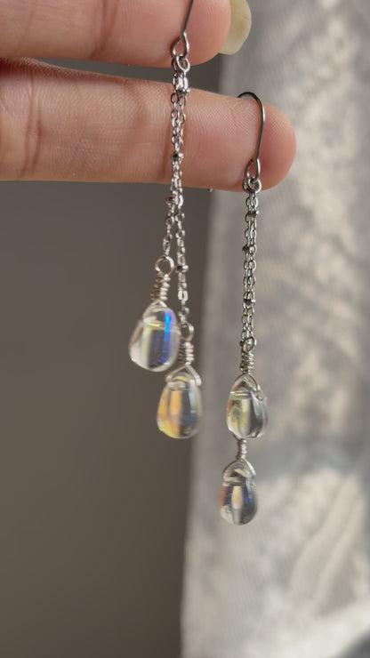 Minimal Raindrop Earrings 💧🌧️