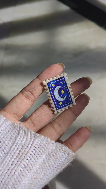 Stamps of Whimsy 🌙✨ Magnets/Pins
